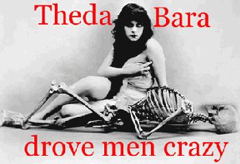 theda bara with skeleton